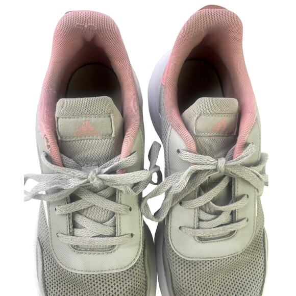 Adidas Girl's Tensaur Run K Jr GZ2667 Grey/White/Pink Athletic Sneakers Size 7 - Picture 11 of 11